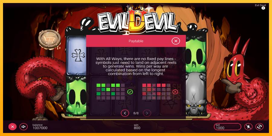 Evil Devil macchina da gioco per soldi, immagine 7