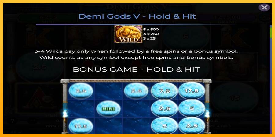 Demi Gods V Hold & Hit macchina da gioco per soldi, immagine 4