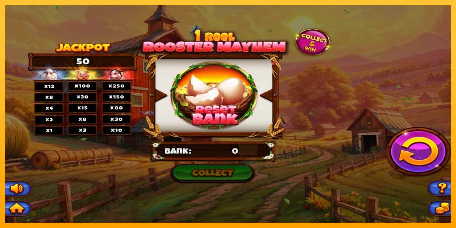 1 Reel Rooster Mayhem macchina da gioco per soldi, immagine 1