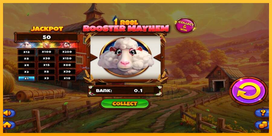 1 Reel Rooster Mayhem macchina da gioco per soldi, immagine 2