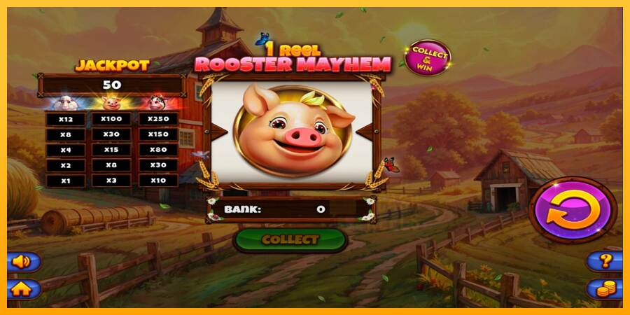 1 Reel Rooster Mayhem macchina da gioco per soldi, immagine 3