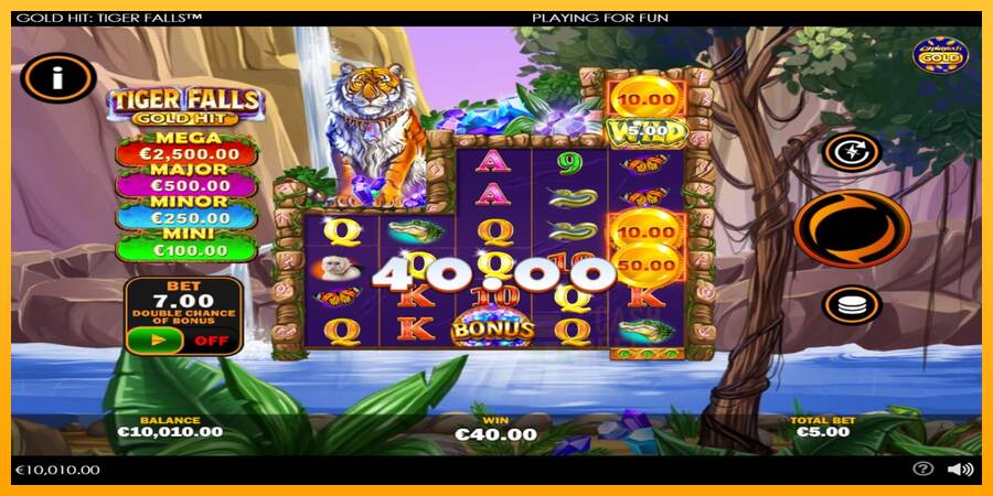 Gold Hit: Tiger Falls macchina da gioco per soldi, immagine 3