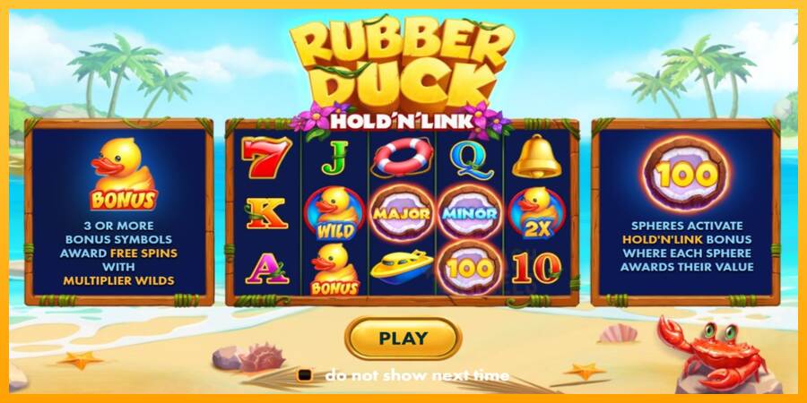 Rubber Duck Hold N Link macchina da gioco per soldi, immagine 1