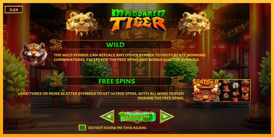 Mandarin Tiger macchina da gioco per soldi, immagine 1