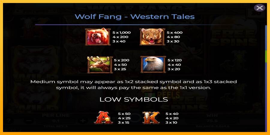 Wolf Fang - Western Tales macchina da gioco per soldi, immagine 5