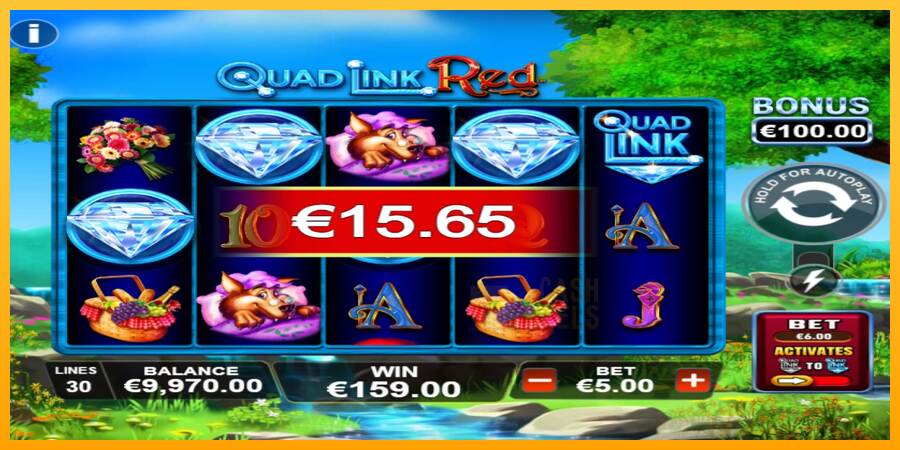 Quad Link Red macchina da gioco per soldi, immagine 4