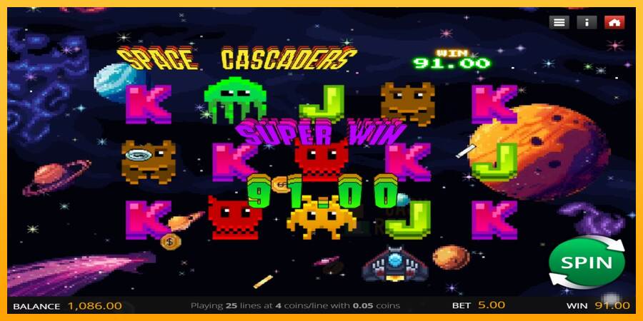 Space Cascaders macchina da gioco per soldi, immagine 2