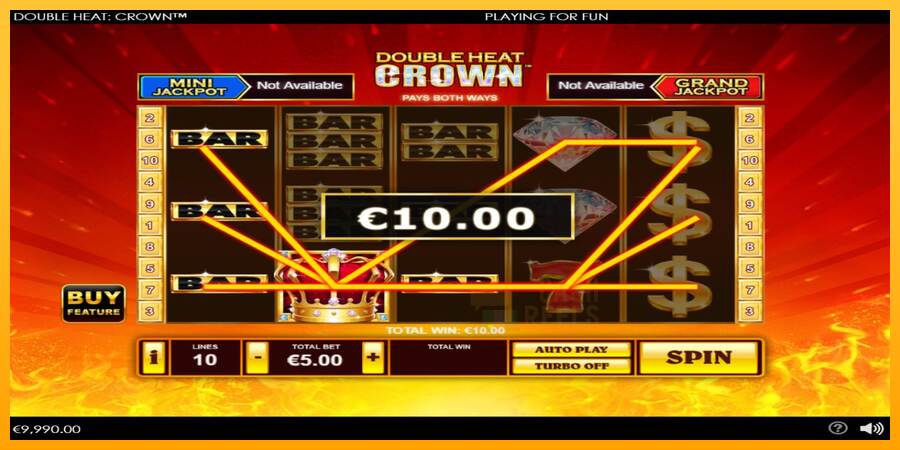 Double Heat: Crown macchina da gioco per soldi, immagine 3