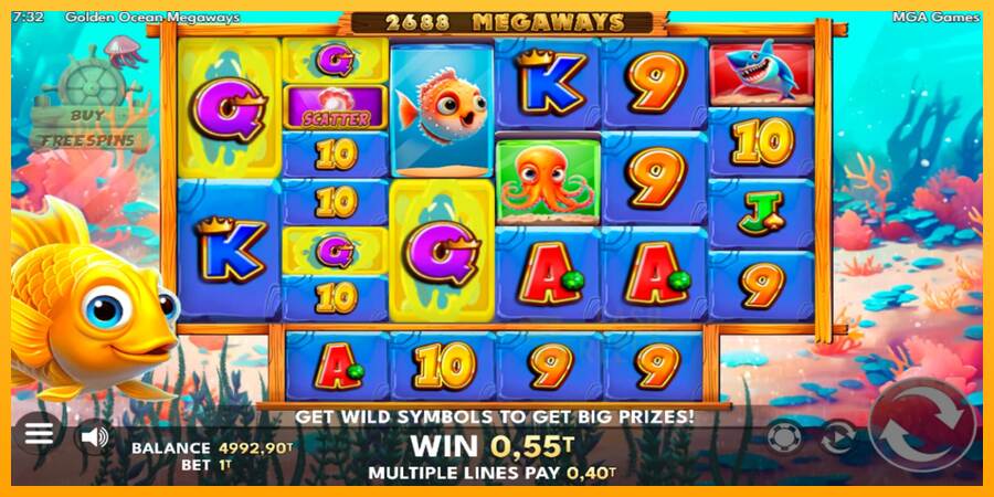 Golden Ocean Megaways macchina da gioco per soldi, immagine 3