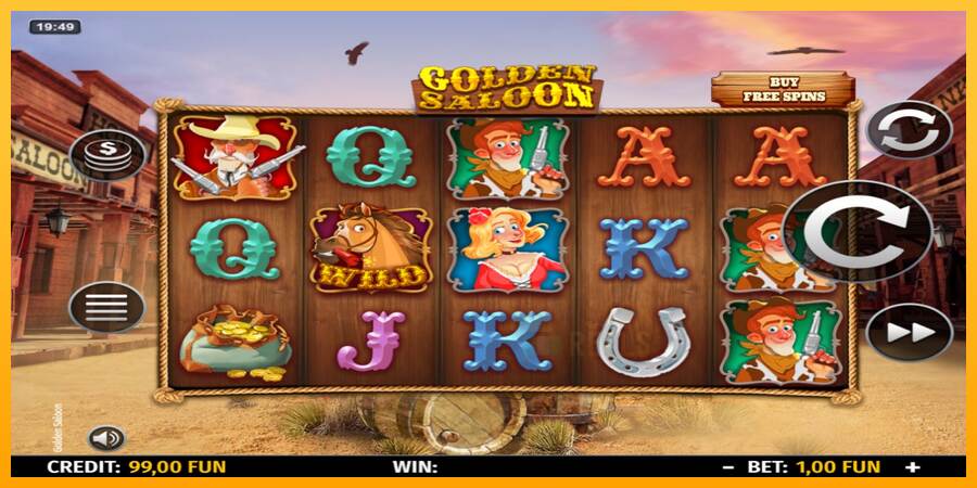 Golden Saloon macchina da gioco per soldi, immagine 2