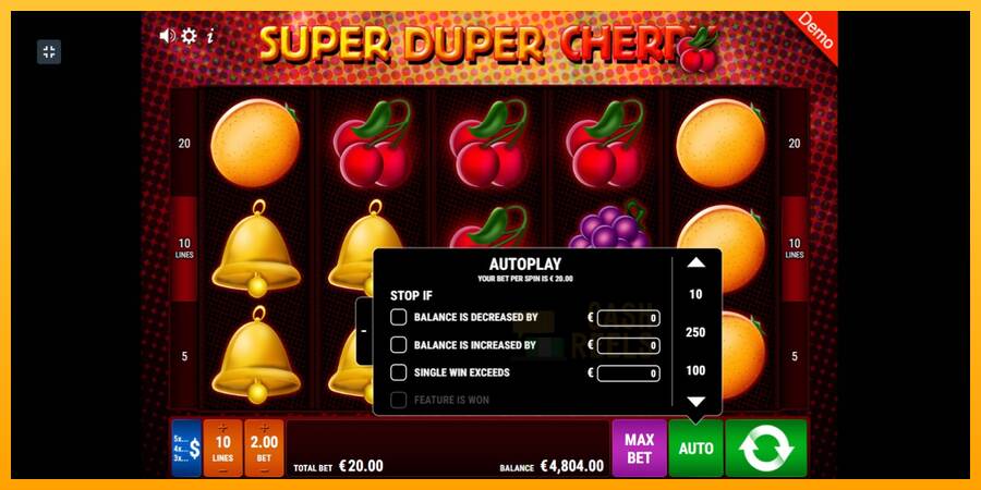 Super Duper Cherry macchina da gioco per soldi, immagine 5