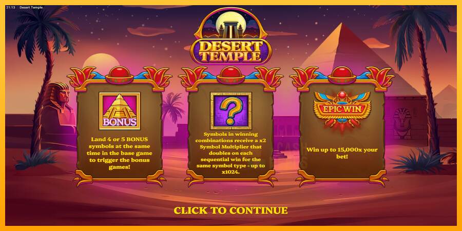 Desert Temple macchina da gioco per soldi, immagine 1