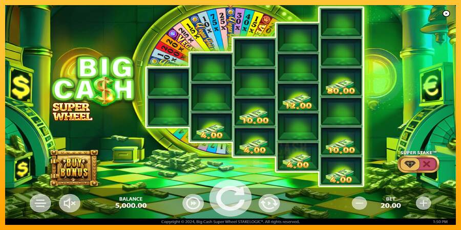 Big Cash Super Wheel macchina da gioco per soldi, immagine 3