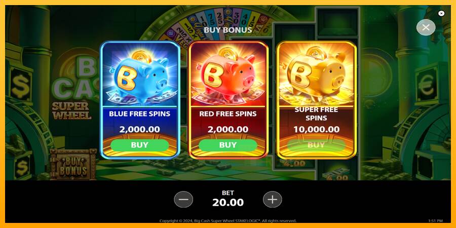 Big Cash Super Wheel macchina da gioco per soldi, immagine 4