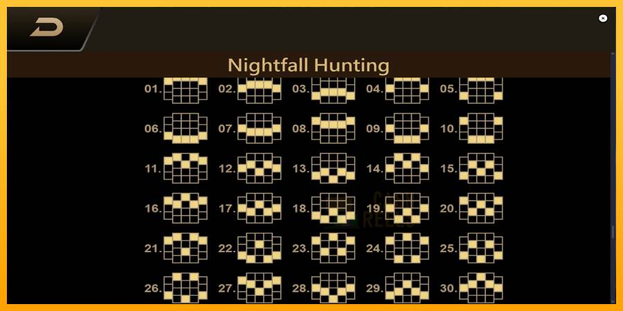 Nightfall Hunting macchina da gioco per soldi, immagine 7