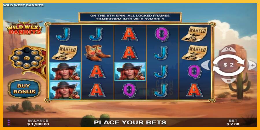 Wild West Bandits macchina da gioco per soldi, immagine 2