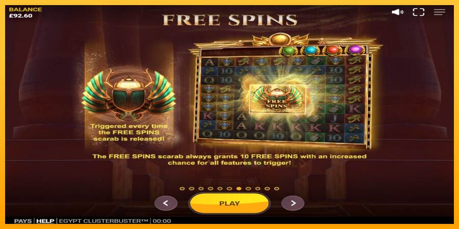 Egypt Clusterbuster macchina da gioco per soldi, immagine 4