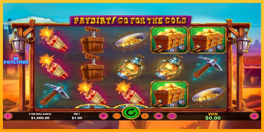 Paydirt! Go for the Gold macchina da gioco per soldi, immagine 1