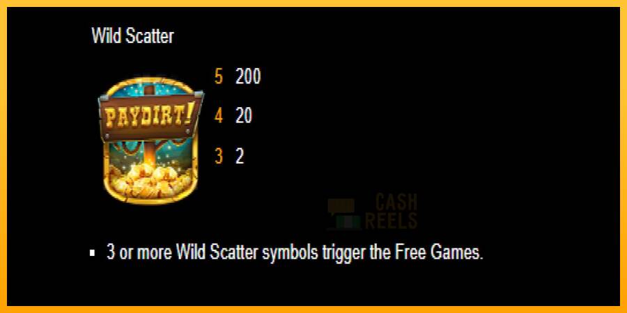 Paydirt! Go for the Gold macchina da gioco per soldi, immagine 5