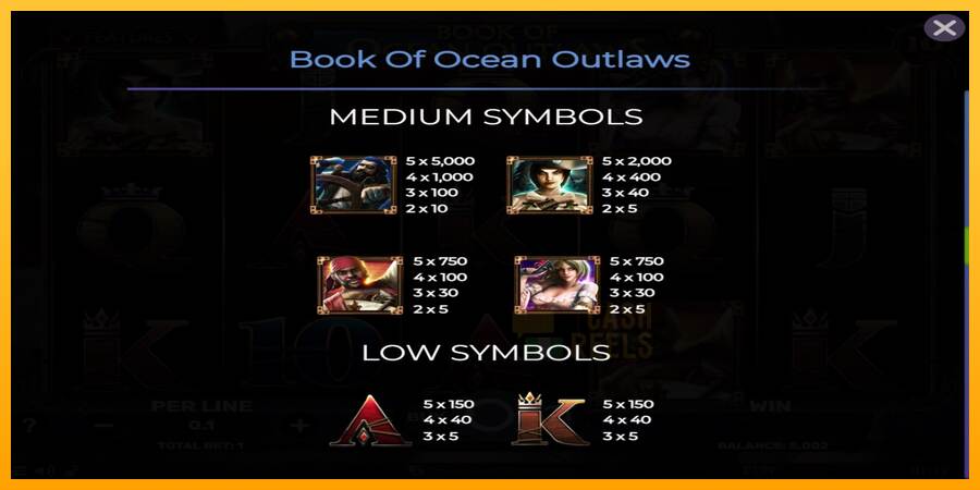 Book of Ocean Outlaws macchina da gioco per soldi, immagine 6