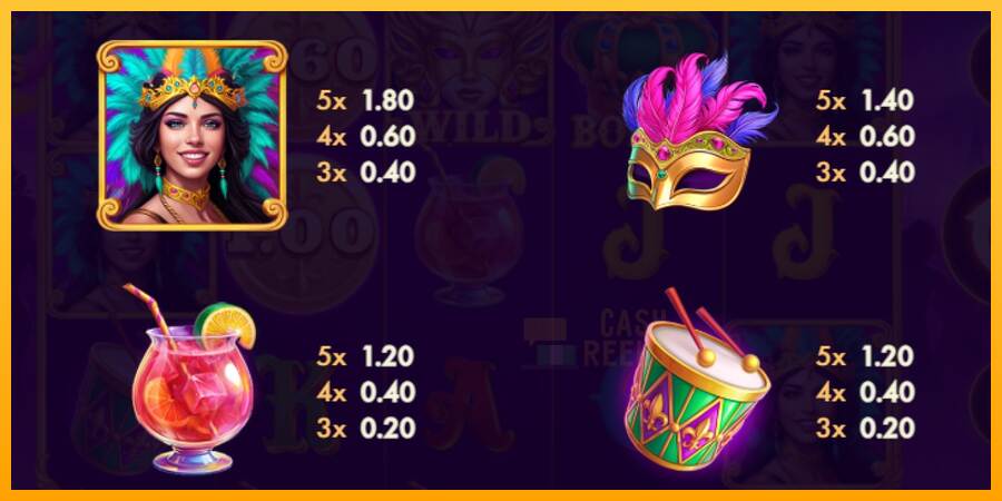 Mardi Gras Queen macchina da gioco per soldi, immagine 4