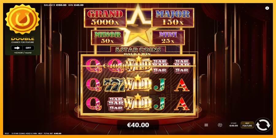 5 Star Coins: Hold & Win macchina da gioco per soldi, immagine 4