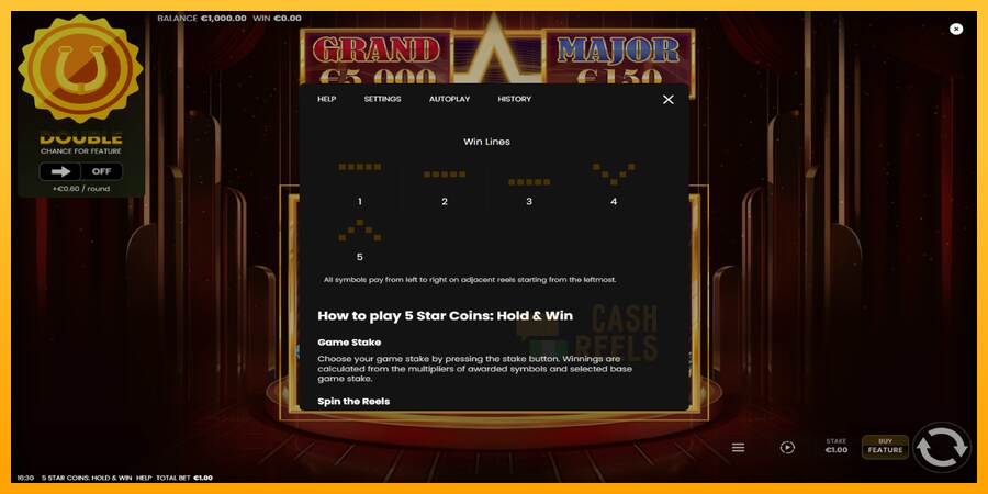 5 Star Coins: Hold & Win macchina da gioco per soldi, immagine 7