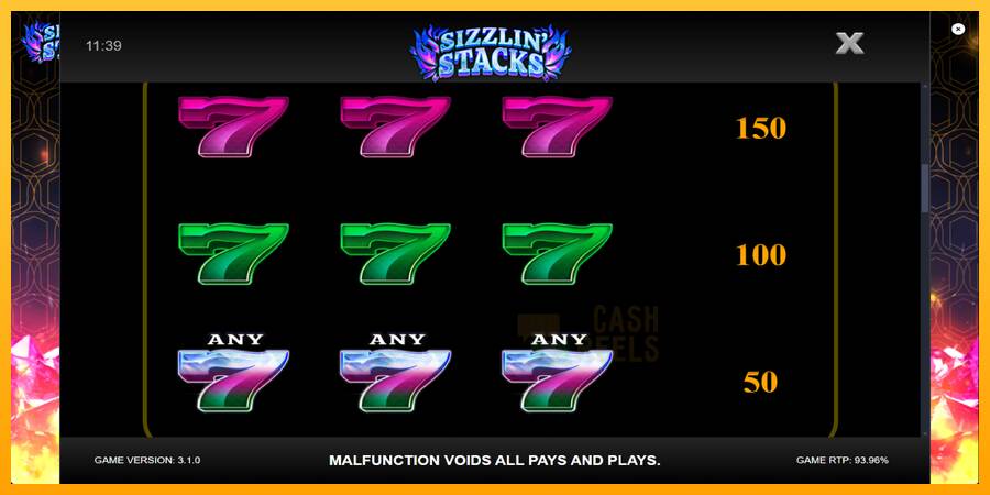 Sizzlin Stacks macchina da gioco per soldi, immagine 6