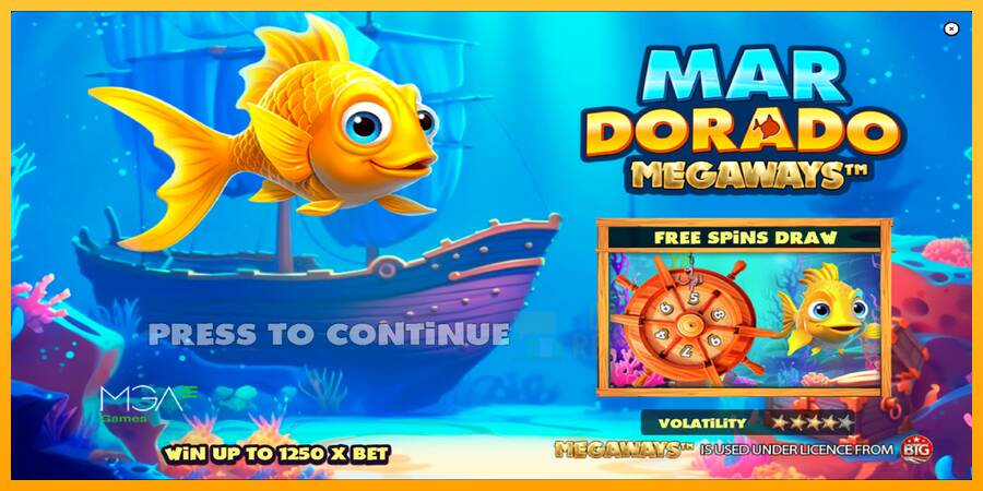 Mar Dorado Megaways macchina da gioco per soldi, immagine 1