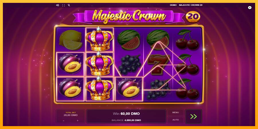 Majestic Crown 20 macchina da gioco per soldi, immagine 3