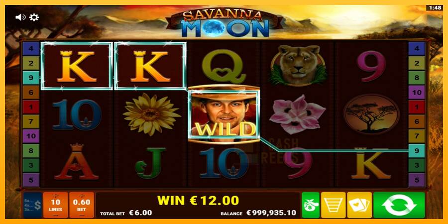 Savanna Moon macchina da gioco per soldi, immagine 3