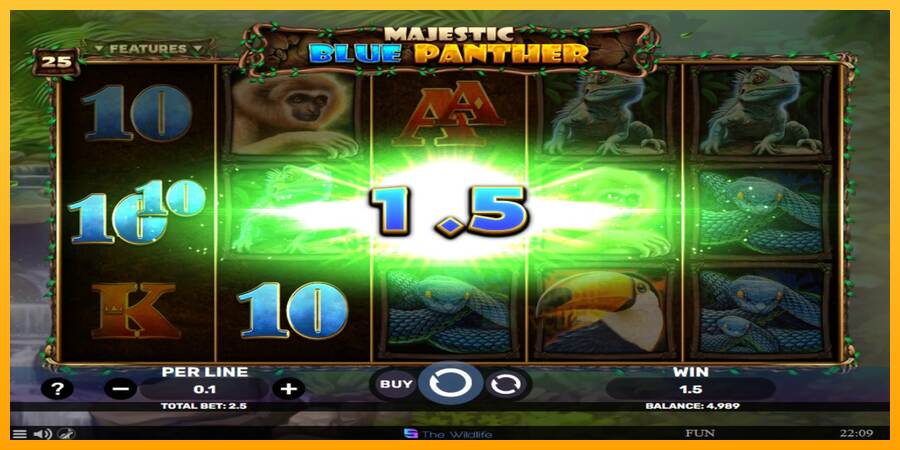 Majestic Blue Panther macchina da gioco per soldi, immagine 3