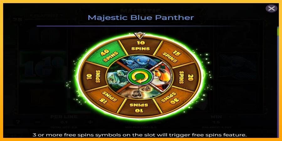 Majestic Blue Panther macchina da gioco per soldi, immagine 4