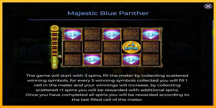 Majestic Blue Panther macchina da gioco per soldi, immagine 5