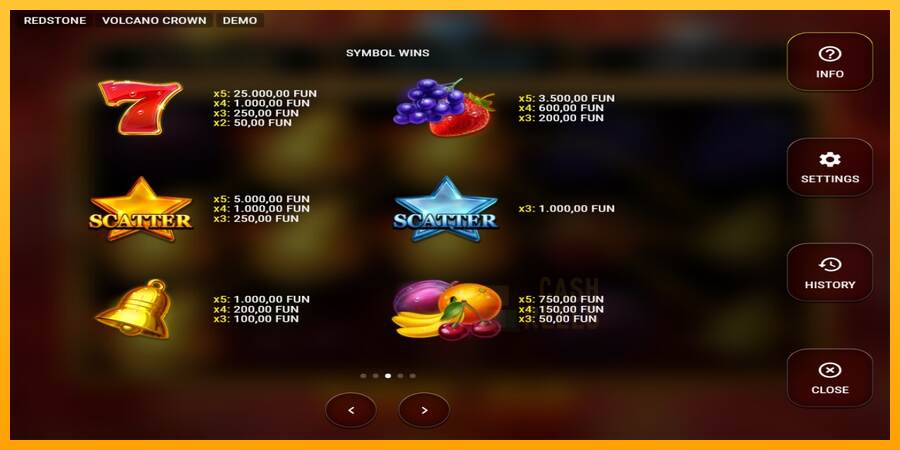 Volcano Crown macchina da gioco per soldi, immagine 6