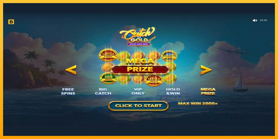 Catch The Gold Hold and Win macchina da gioco per soldi, immagine 1