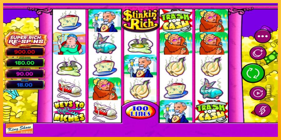 Stinkin Rich Super Rich Re-Spins macchina da gioco per soldi, immagine 1