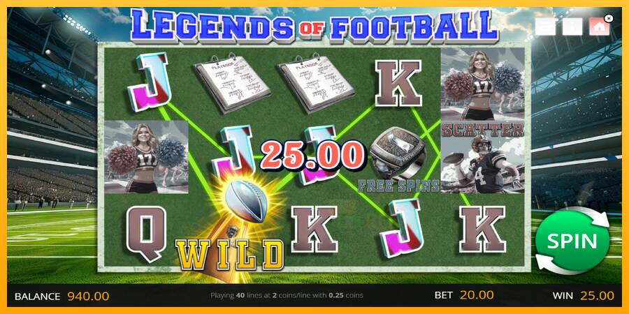 Legends of Football macchina da gioco per soldi, immagine 3