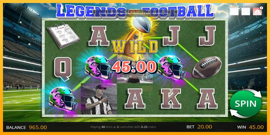 Legends of Football macchina da gioco per soldi, immagine 4