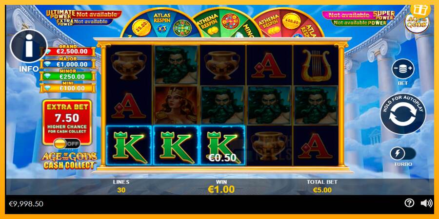 Age of the Gods Cash Collect macchina da gioco per soldi, immagine 4