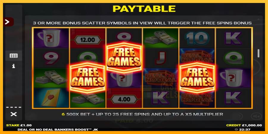 Deal or No Deal Bankers Boost Jackpot King macchina da gioco per soldi, immagine 4