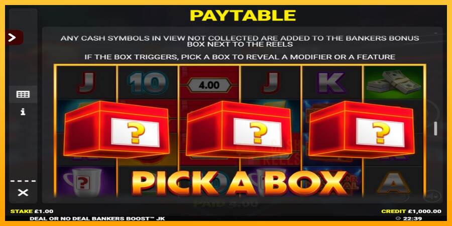 Deal or No Deal Bankers Boost Jackpot King macchina da gioco per soldi, immagine 5