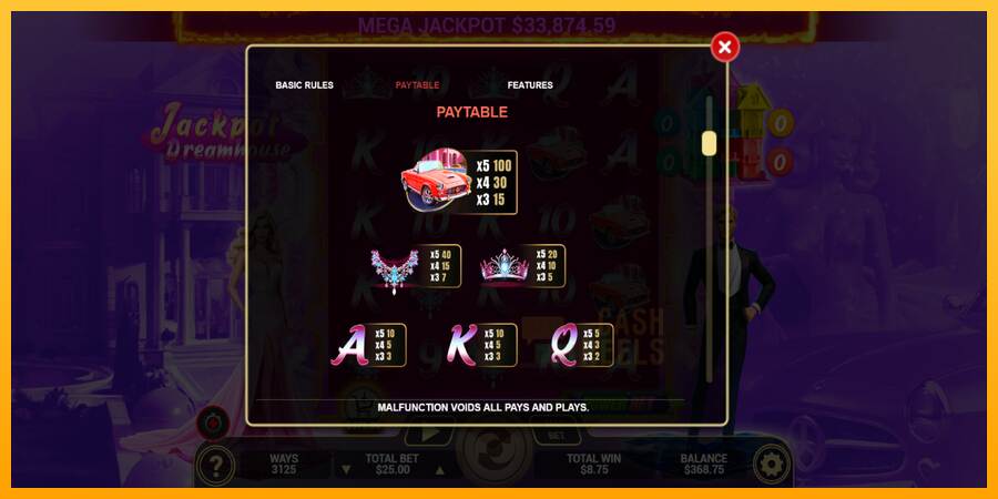 Jackpot Dreamhouse macchina da gioco per soldi, immagine 5