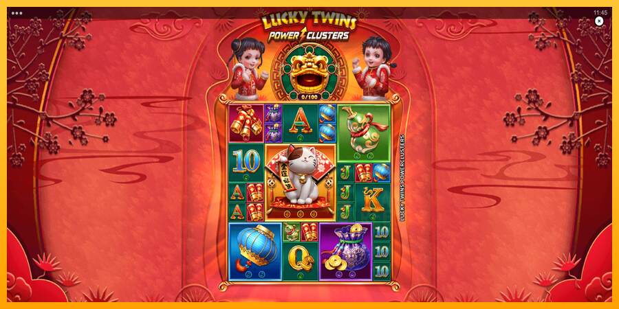 Lucky Twins Power Clusters macchina da gioco per soldi, immagine 1