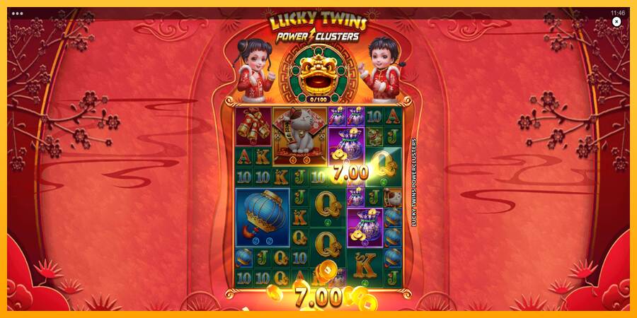 Lucky Twins Power Clusters macchina da gioco per soldi, immagine 3