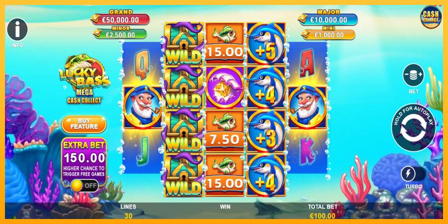 Lucky Bass Mega Cash Collect macchina da gioco per soldi, immagine 2