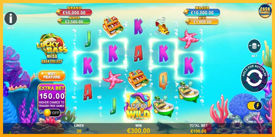 Lucky Bass Mega Cash Collect macchina da gioco per soldi, immagine 3