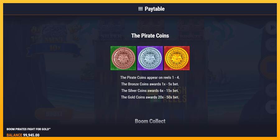 Boom Pirates Fight for Gold macchina da gioco per soldi, immagine 5