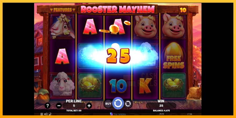 Rooster Mayhem macchina da gioco per soldi, immagine 3