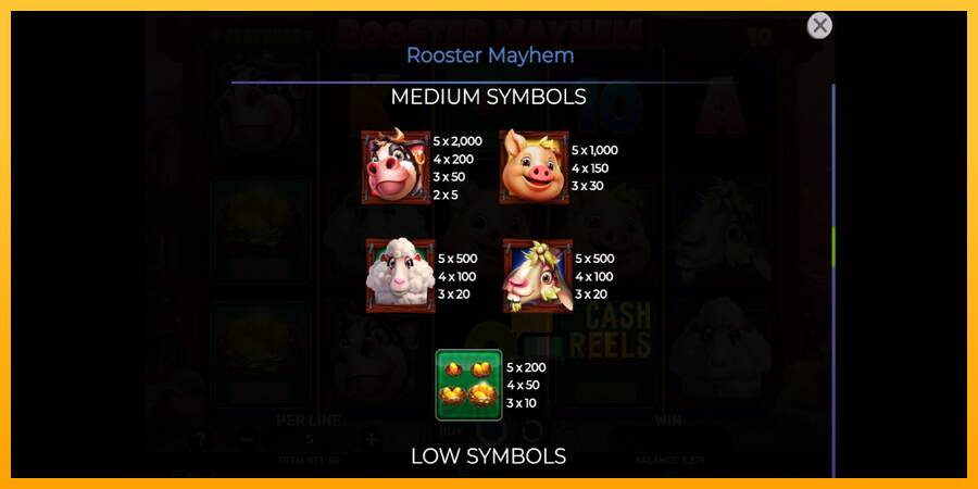 Rooster Mayhem macchina da gioco per soldi, immagine 6